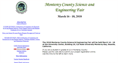 Desktop Screenshot of montereycountysciencefair.info
